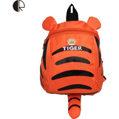 Tiger Backpack for Toddler Boys and Girls Children Travelling bag Kindergarten Schoolbag Cartoon Aminal Anti-lost Backpack