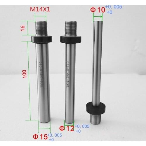 OD10mm/12mm/15mm M14x1mm M14 Spindle Shaft for Mini Lathe Chuck Cartridge K01-65 K02-65 K02-50 K01-63B DIY Wood Lathe Headstock