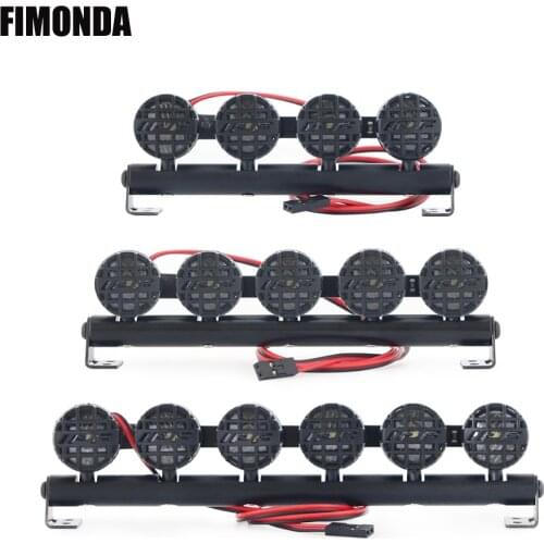 FIMONDA RC Car Roof Lamp LED Light Bar for 1/10 RC Crawler Axial SCX10 90046 Traxxas TRX4 Redcat GEN8 RGT 86100 Tamiya CC01