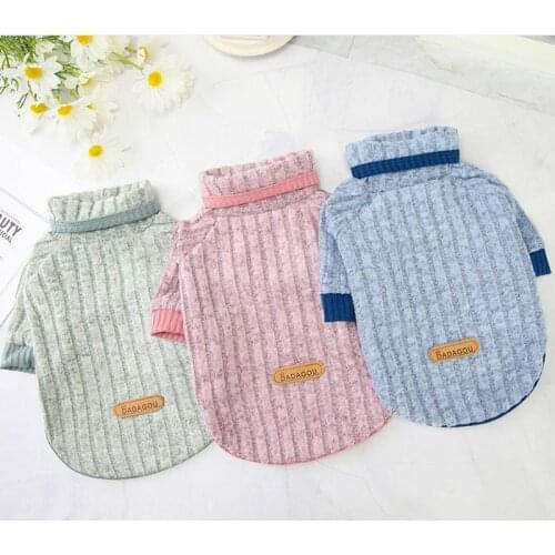Warm Dog Sweater Coat Turtleck Warm Dog Clothes Knitted Pullover Hoodie Coat Jacket Winter Shirt Jumper Knitwear Pet Clothing XL