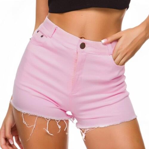 2021 High Waist Jeans Shorts Women Denim Shorts Jeans Feminino Straight Leg Short Teen Pants Streetwear Coreen Short Femme Pants