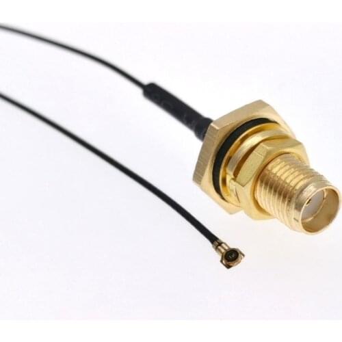 10pc MHF4 IPEX U.FL MHFIV To Waterproof SMA Female Pigtail For Mini PCI 0.81mm 7260NGW 8260NGW M2 Card Intel WIFI Wireless Board