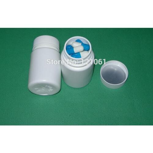 100pcs/lot! 60 ml Medical plastic bottles for empty capsules,capsules,pills,granules,pellets etc--HDPE bottles material