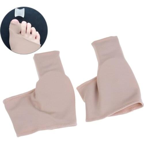 2Pcs=1Pair Toe Corrector Orthotics Feet Foot Care Bone Thumb Adjuster Correction Soft Pedicure Socks Bunion Straightener