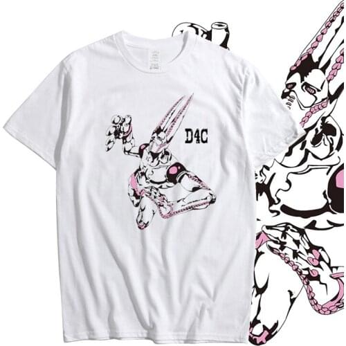 20 New JoJos Bizarre Adventure Funny Valentine D4C Cosplay T-shirt KILLER QUEEN King cotton Unisex men T Shirt Short Sleeve Tee