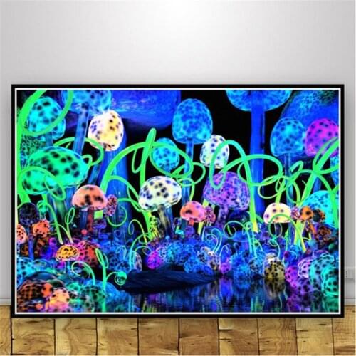 Diy Diamond Paintings Abstract Gold Green Pink Feathers Full Square / Round Diamond Embroidery Cross Stitch Mosaic Home Decor