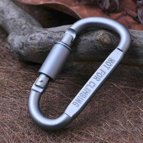 Aluminum Carabiner Hunting Equipment Survival Kit Lock Carabine Mountain Travel Accessories Outdoor Camping Equipment