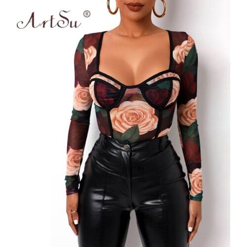 Женские комбинезоны с принтом ArtSu China At AliExpress