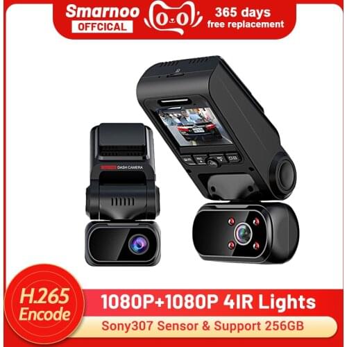 WIFI GPS Logger Dual Camera Car DVR Sony IMX307 Sensor Night Vision Dash Cam Recorder 24H Parking Monitor Support 256G