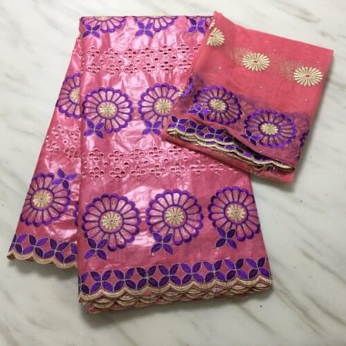 Bazin brode dry fabric fashion guinea brocade fabric high quality bazin riche lace fabric nigerian lace fabrics 5+2yards/lot