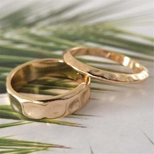 Bohemia Fashion Joint Ring Simple Geometric Golden Finger Ring Set Women Exquisite Party Jewelry Accessories