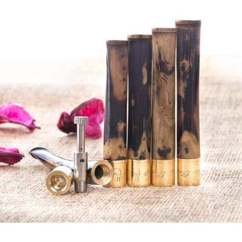 Black Coral Sea Willow Cigarette Holder Solid Wood Filter Pipes Smoking Pipe Tobacco Portable Creative Smoke Mouthpiece