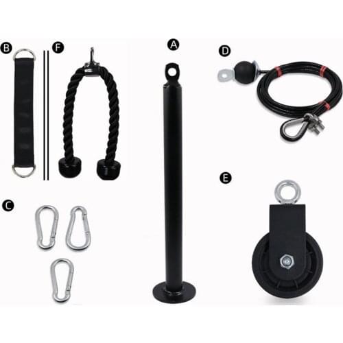 Fitness DIY Pulley Cable Machine Attachment System Loading Pin Lifting Arm Biceps Triceps Blaster Hand Strength Equipment