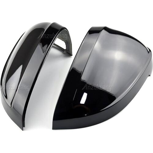 Glossy Black Side Rear View Rearview Mirror Replace Cap Cover For Audi A4 S4 RS4 B9 2016 -2020 A5 S5 RS5 8W6 Car Styling