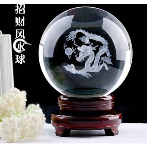 Crystal ball lucky ball dance European style ornaments lucky town house feng shui ball Home Furnishing mascot ornaments business