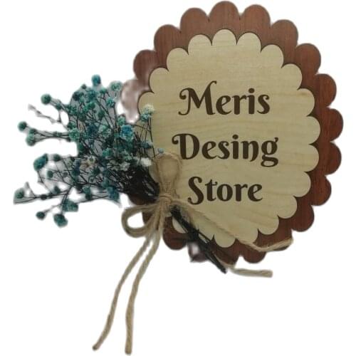Customized Magnet Ornament Gift Souvenir Day Wedding Ceremony Birthday Party Love Real Dried Flower Kombinli Happiness