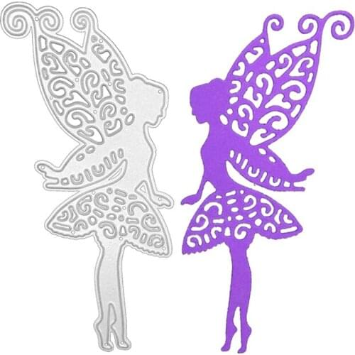 Julyarts Butterfly Girl Metal Cutting Dies Scrapbooking For Crafts Merry Christmas Metal Stitches Cutting Dies Stencils
