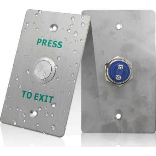 NO NC Stainless Steel Panel Door Release Push Exit Button use for Access Controller System