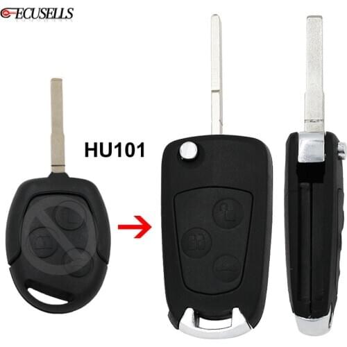 3 Button Modified Flip Remote Key Case Car Key Shell Housing For Ford Focus Suit Festiva Fusion Ka 2002 2003 2004 2005 2006 2007