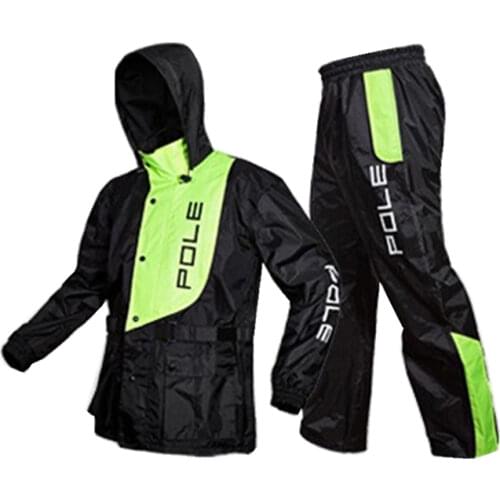 Fashion raincoat men waterproof raincoat suit motorcycle rain jacket poncho large size rain coat outdoor sport suit coat