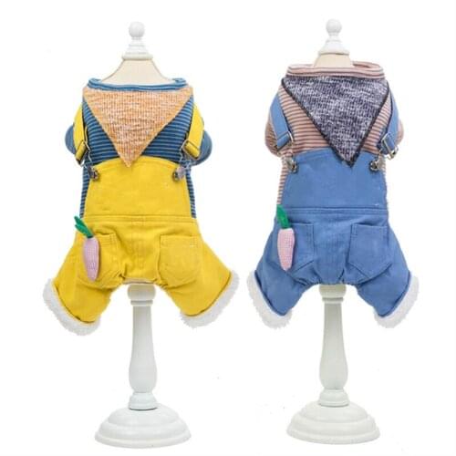 Soft Warm Pet Dog Jumpsuits Clothing For Dogs Cotton Pet Dog Clothes For Dogs Coat Jacket S-XXL