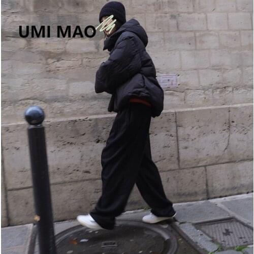 UMI MAO Korean Fashion Winter New Profile Down Jacket Hooded Lightweight Warm White Duck Down Loose Thick Short Coat Female Y2K