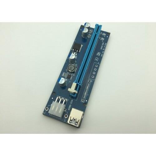 NEW Riser Card PCI-E 1x to 16x Extender with LED Light 60cm USB 3.0 PCI-E Riser 6Pin Power for BTC Bitcoin Mining Antminer Miner