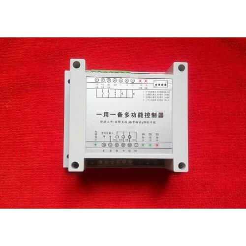 One-use one-back-up pump controller works alternately and turns to float switch electrical contact pressure gauge