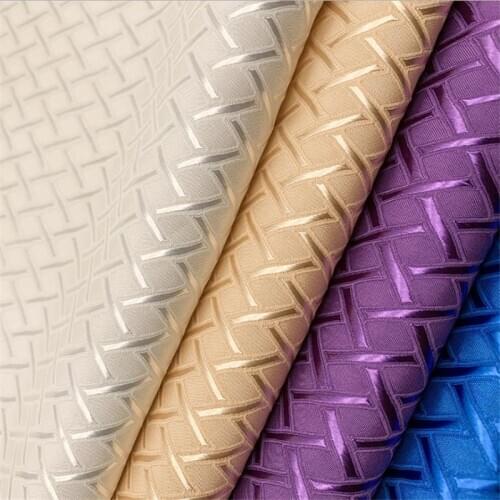 CF977 Purple/Blue/White/Yellow Diamond Lattice Jacquard Brocade Stain Fabric/Chinese Style Clothings Fabrics/Home Textiles