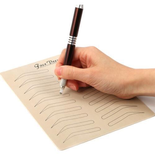 5pcs Microblading Practice Skin Latex No Ink Eyebrow Practice Skin Pad PMU Brow Training Skin Tattoo Supplies No Ink Needed