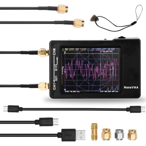 Portable Digital MF HF VHF UHF Antenna Analyzer Vector Network Analyzer 50KHz-900MHz Touching Screen Shortwave Standing Wave