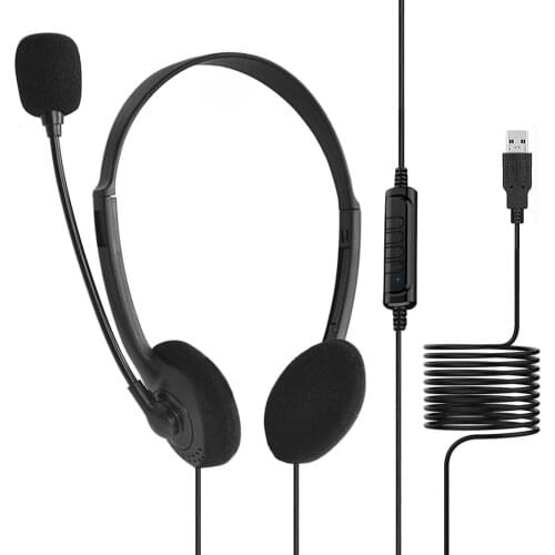 Earphone Wired Headphones USB Computer Gaming Headset Noise Cancelling Headphones With Mic Bluetooth Headphones