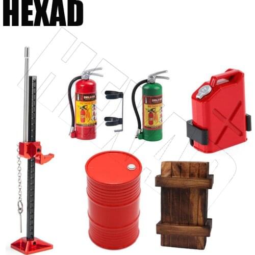 RC Wooden Tank Tank Mini Fire Extinguisher Tank Metal Monkey Climbing Pole for 1/10 Crawler Shaft SCX10 D90 Traxxas TRX4