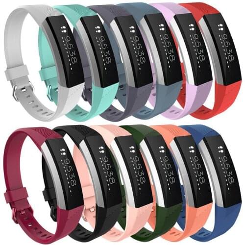 Luxury Silicone Classic Wrist Band Watch Strap For Fitbit Alta HR Heart Rate Fitness Watchbands Bracelet High Quality