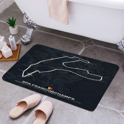 Spa Francorchamps Carpet Areas Rug Non-slip Floor Mat Rug 3D Printing Living Room Bedroom Door Mat Home Decoration