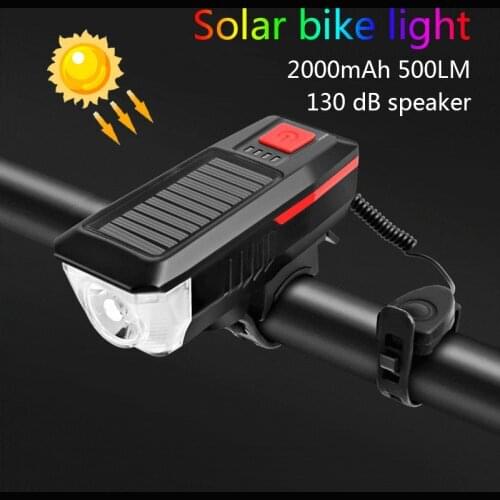 T6 LED Bicycle Light 8W 500LM USB Rechargeable Power Display MTB Mountain Road Bike Front Lamp Flashlight Cycling Equipment