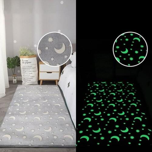 Luminous Plush Carpet Thick Fluffy Floor Carpets Rug Sofa Rugs Floor Mat for Living Room Bedroom Bedside Home Decor