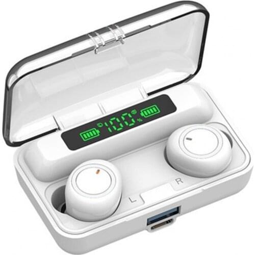 F9-3 Bluetooth Headset Noise Reduction TWS Small Box Sports Outdoor Bluetooth Headset Bluetooth 5.1TWS Bluetooth Headset