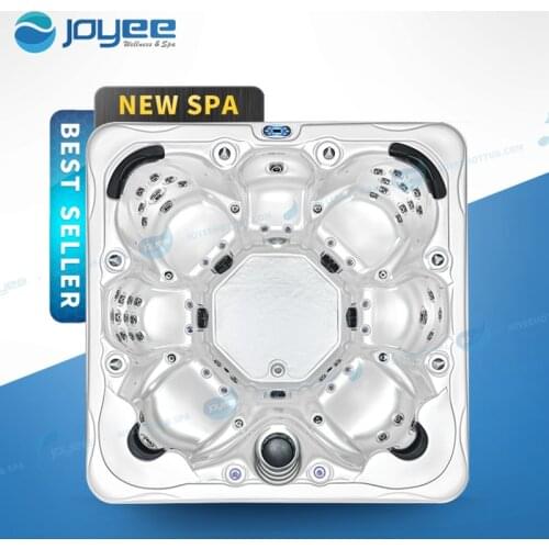 JOYEE outdoor led luxus hydro massage hottub jacuzzi function big size 6 7 person hot tub spa hot tub whirlpool
