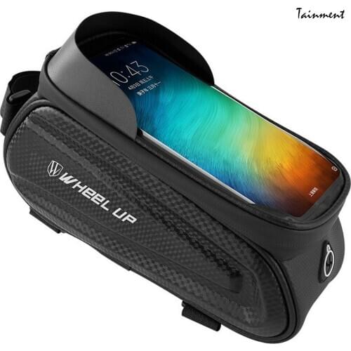 Rainproof Bike Bag Frame Front Top Tube Cycling Bag Reflective 7.0 Inch Phone Case Touch Screen Bag for MTB Bicycle Accessories