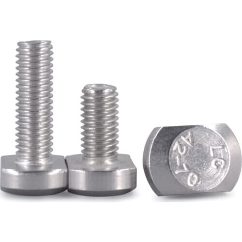 1pcs M12 stainless steel triangular head screw anti-theft screws countersunk flat head bolt lamp fitting bolts 45-70mm length