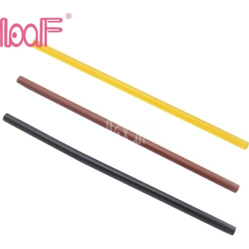 LOOF Wholesale 100pcs 1.1*30cm Hot Melt Glue Sticks for Glue Gun Stick/Nail Tip Keratin Fusion Hair Extension Attaching Tools
