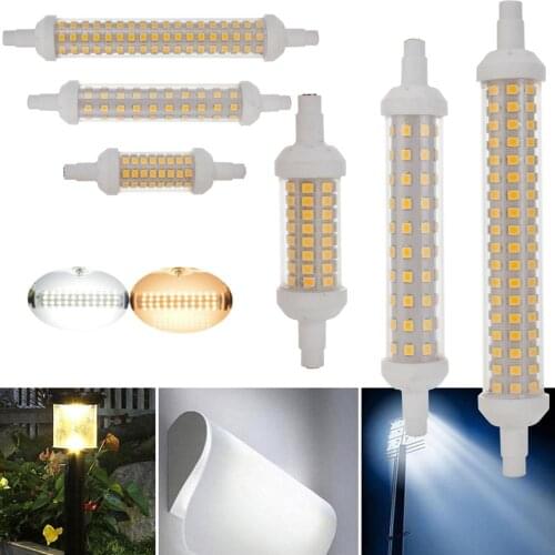 10x Ceramic R7S LED Lamp 10W 15W 20W SMD 2835 J78 J118 J135 R7S LED Light Bulb AC 220V Energy Saving Replace Halogen Lights