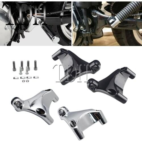 2pcs Motorcycle Passenger Highway Footrest Foot Peg Mount For Harley Sportster 883 1200 XL 2004-2013 Cafe Racer Footpeg Stand