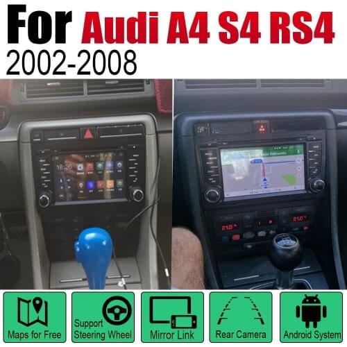 Car Multimedia Player Android Radio For Audi A4 S4 RS4 8E 8H 2002~2008 MMI DVD GPS Navi Navigation Map Auto audio BT stereo
