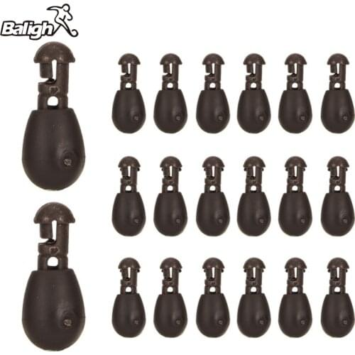 Balight 20Pcs Terminal Angling Tackle Accessoires Baits Gereedschap Vissen Quick Change Kralen Methode Feeder Lijn houder