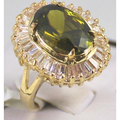 Noble! 7 colour zircon Crystal Blue/purple/Pink/Brown/Red/YellowGreen Jewelry womens Ring