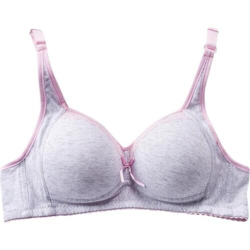 1pcs Women 3/4 Cup Wire Free Push UP Cute Sexy Bra Gather Adjustable Women Underwear Solid B Cup Solid Color Brassiere New