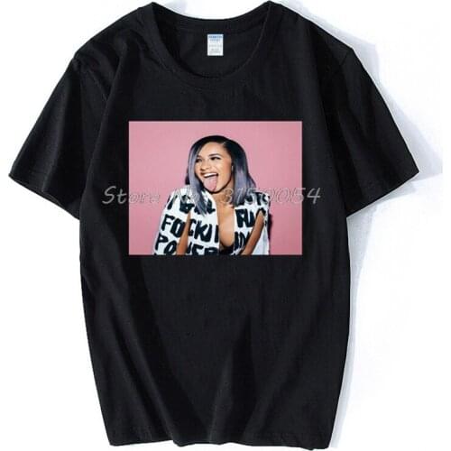 Cardi B T Shirt Rapper Photo Poster T-shirt Men Cotton Short Sleeve Tshirt Hip Hop Tees Tops Harajuku