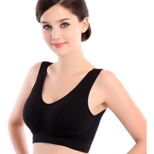 One piece seamless Bra Pads Inserts Removable Push Up Bra Padding cup big size sleep bra S M L XL 3XL dance party wedding bra